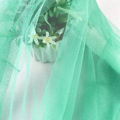 Green Mesh DIY Costume Wedding Dress Headwear Accessory