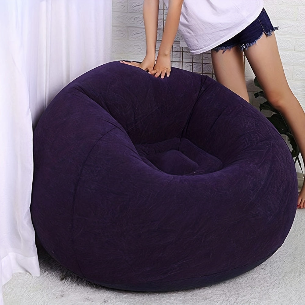 Inflatable Sofa Single Lazy Sofa Chair Foldable Leisure Sofa For Dorm Room