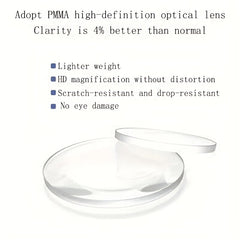 Large 130mm Magnifying Glass - Handheld Magnifier for Reading Small Prints