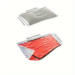 Outdoor Emergency Sleeping Bag with Air Pillow
