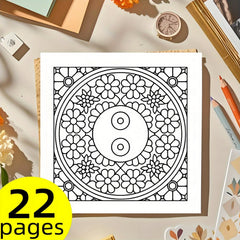 3D Geometry Coloring Book for Adults - Intricate Shapes and Patterns
