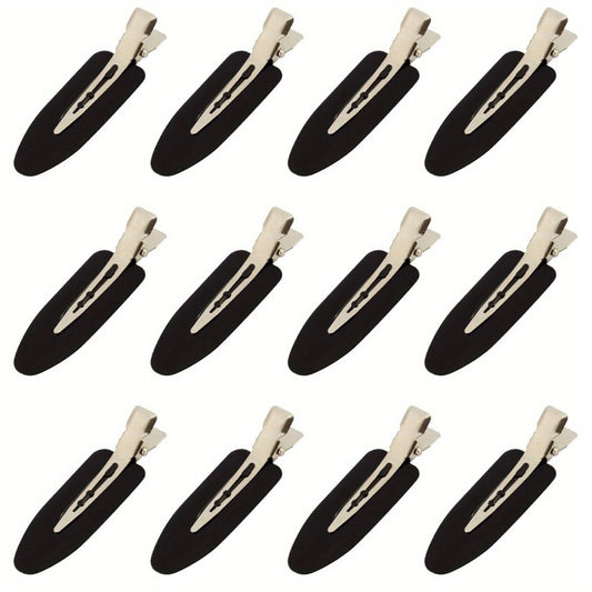 12pcs No Crease Hair Clip for Makeup Skincare Style Hair Clip Women Girls