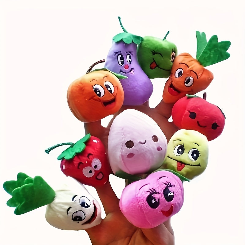 5 Cute Fruit & Veggie Finger Puppets - Teaching & Play