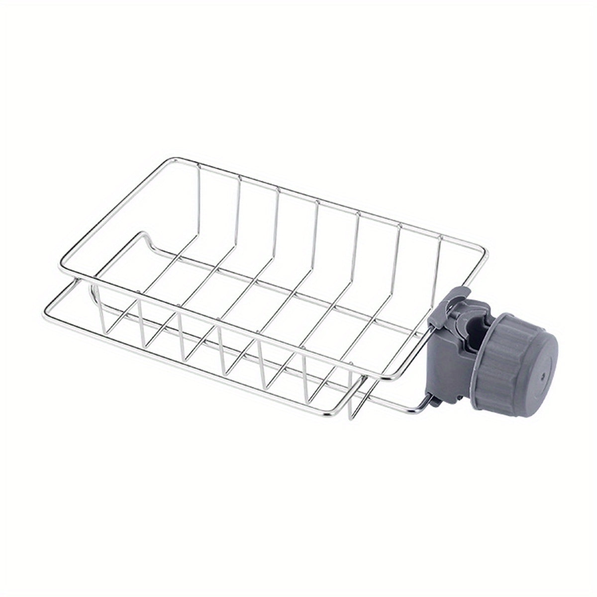 Stainless Steel Faucet Sponge Holder Kitchen Sink Caddy Organizer