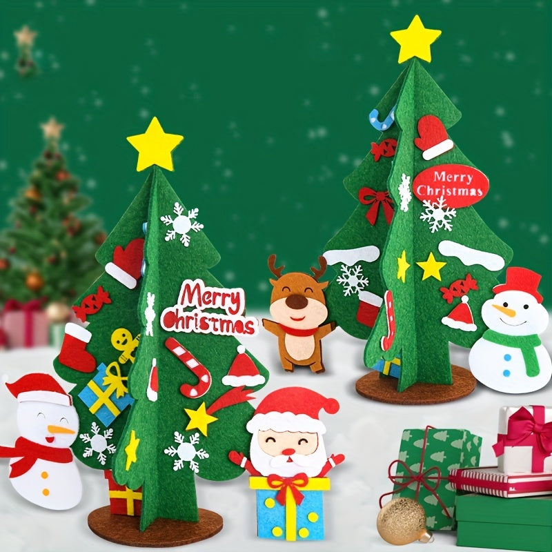 DIY Desktop Christmas Tree Material Package Ornaments Decorations