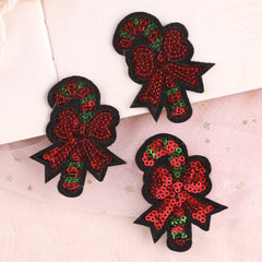 3pcs Bow Applique Patch Clothing Coat Hat Bag DIY Iron On Patch