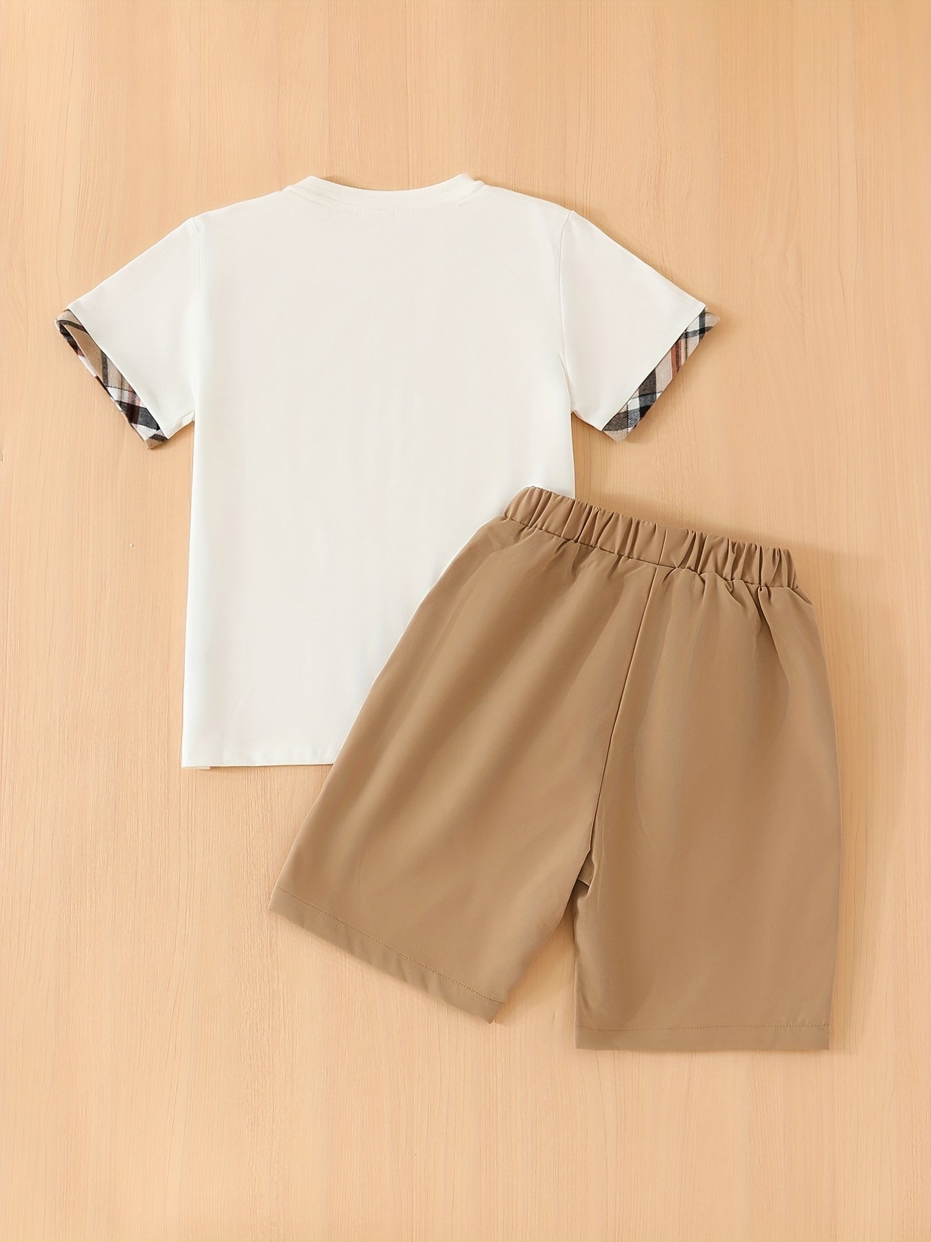 Boys Casual Short Sleeve T shirt&Shorts Set Comfy Summer Kids Clothing