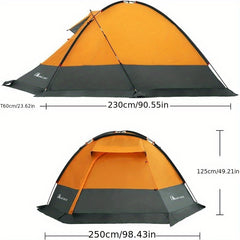 4 Person Waterproof Camping Tent Double Layer Tent