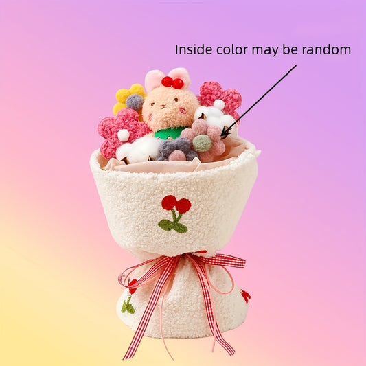 Girl Gift Cartoon Plush Doll Bouquet Flower for Birthday Mother's Day