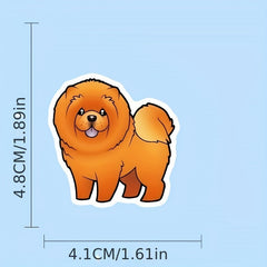 100 Pack Cartoon Dog Vinyl Stickers Self Adhesive Decals