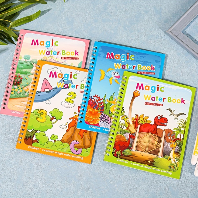 Reusable Water Painting Book for Kids - Fun and Educational Gift