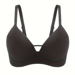 Hollow Out T Shirt Bra Push Up Bra Women's Lingerie