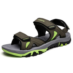 Men's Non Slip Hook And Loop Sandals Durable Quick Dry Closed Toe Beach Shoes