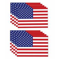 5X3 Inch American Flag Decal Patriotic Stars Self-adhesive Waterproof