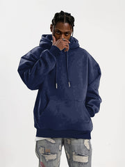 Men's Warm Fleece Hoodie with Kangaroo Pocket