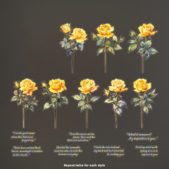 30pcs Rose Flower Shop Theme Sticker Pack for Journal DIY