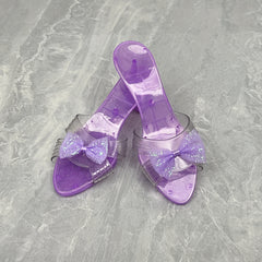 Girls Crystal High Heel Princess Shoes, Ages 3-6