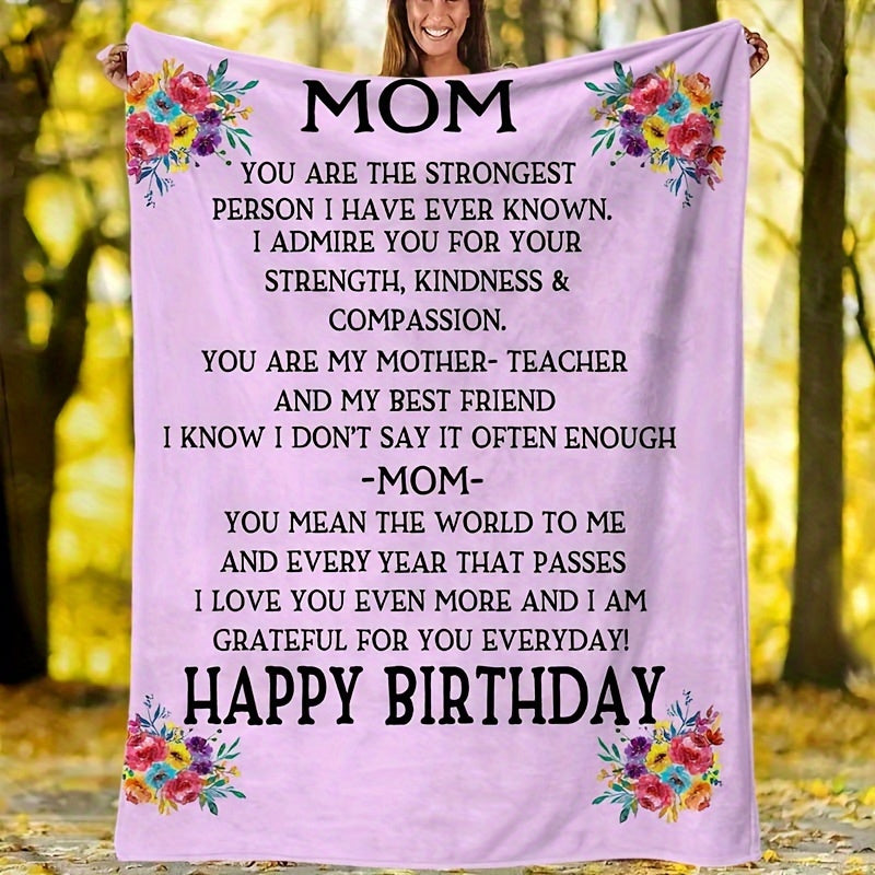 Soft Warm Throw Blanket for Mom - Outdoor Travel Camping
