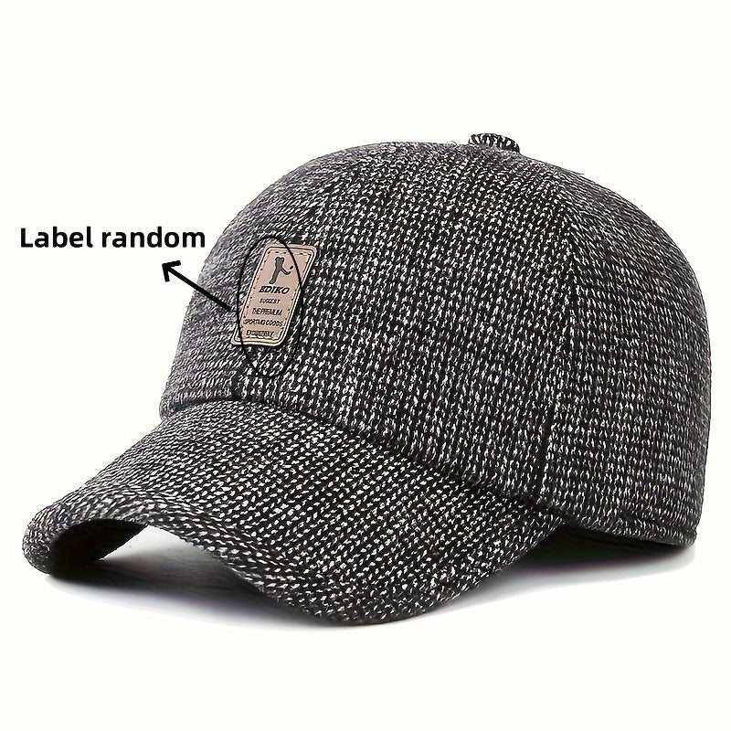 Warm Baseball Cap Earflaps Adjustable Baseball Cap