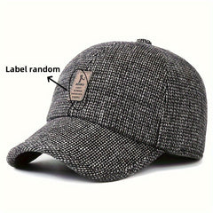 Warm Baseball Cap Earflaps Adjustable Baseball Cap