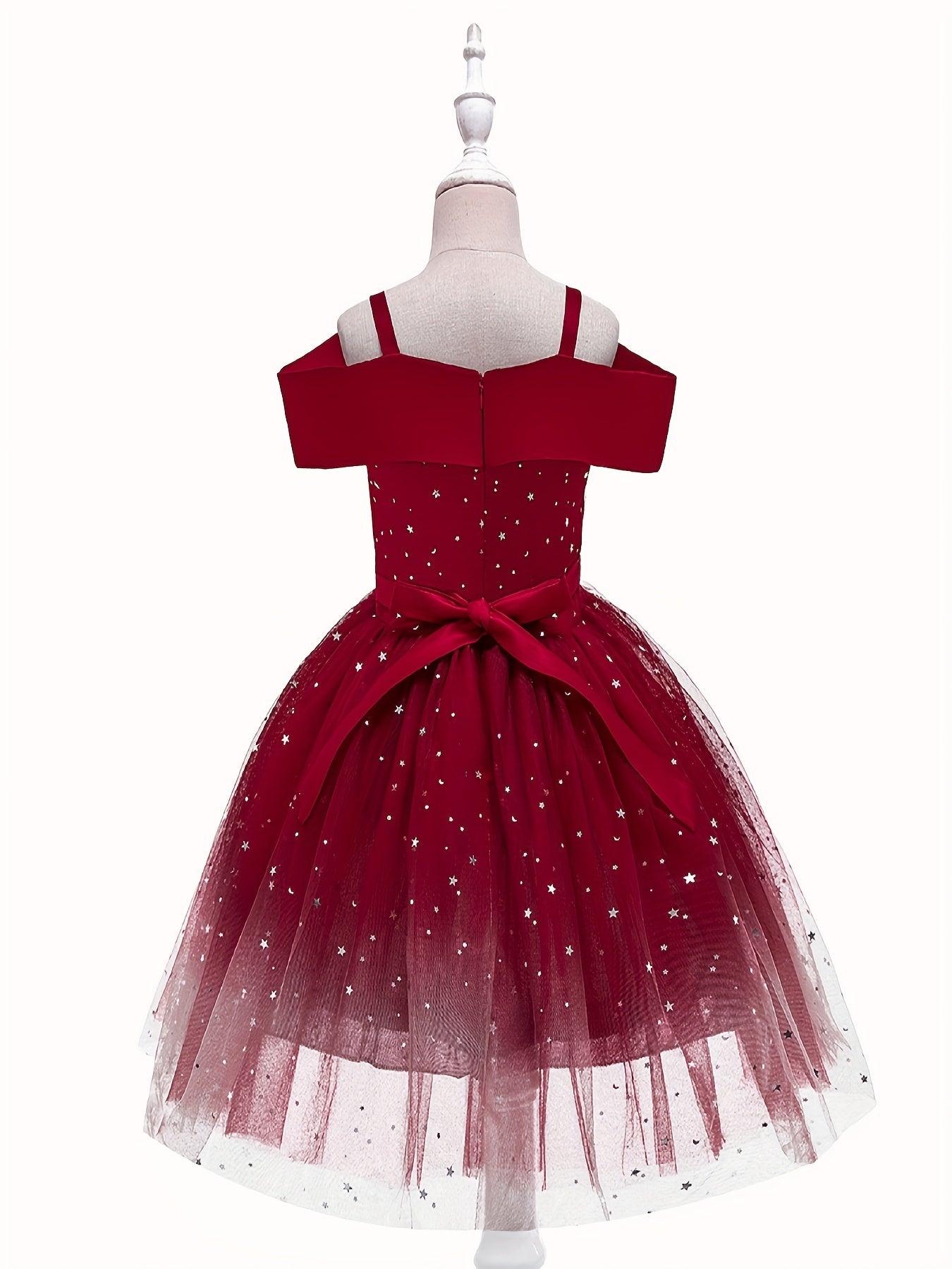 Kids Princess Party Dress Sleeveless Gown