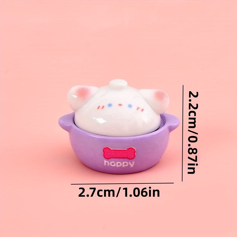Resin Mini Casserole Toy DIY Accessory for Dollhouse