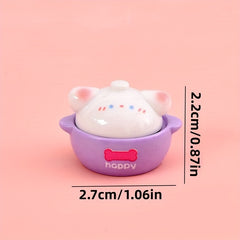 Resin Mini Casserole Toy DIY Accessory for Dollhouse