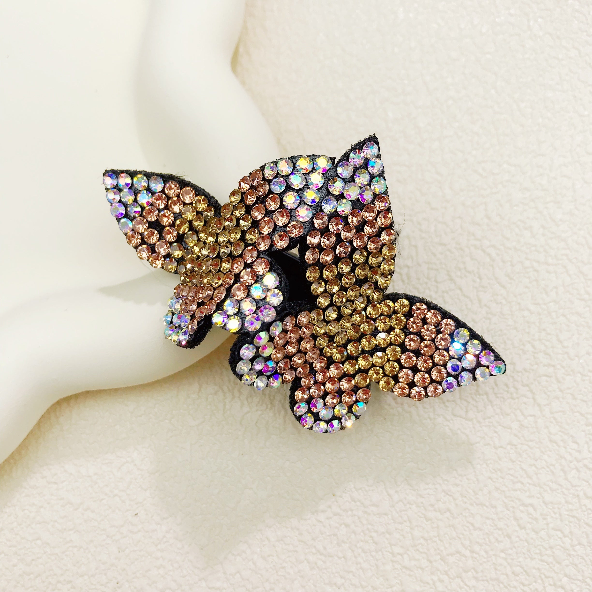 Colorful Rhinestone Butterfly Hair Clip for Women and Girls