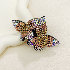 Colorful Rhinestone Butterfly Hair Clip for Women and Girls