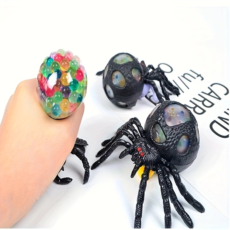 Colorful Bead Spider Squeeze Toy for Halloween