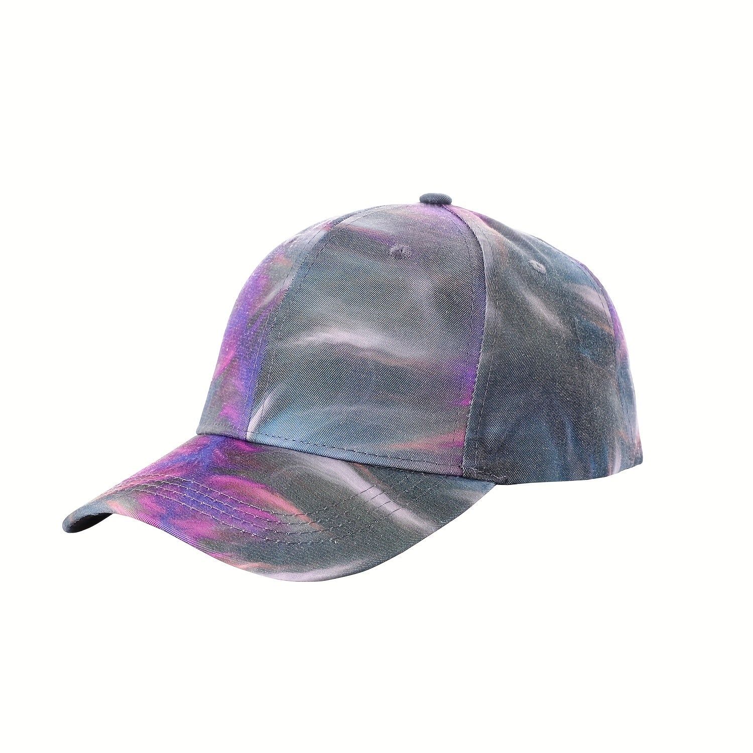 Leaf Tie Dye Baseball Cap Colorful Y2K Sunscreen Sports Hat