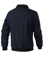 Men's Waterproof & Windproof Jacket Outdoor Zipper Front