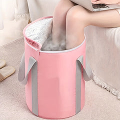 Portable Collapsible Foot Bath Basin For Soaking Feet Travel Camping Washbasin