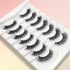 7 Pairs Fluffy 3D Silk False Eyelashes Natural Look