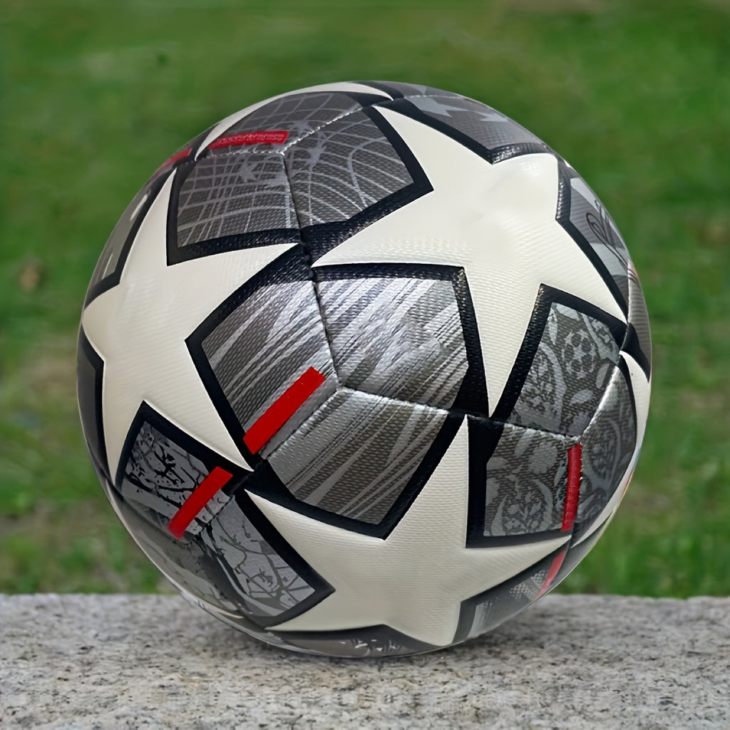 Standard No 5 Soccer Ball PU Football for Outdoor Training