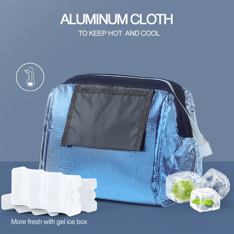 Portable Insulated Lunch Bag Waterproof Insulation Package Thermal 2 Layer