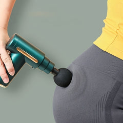 Compact Handheld Massage Gun for Deep Tissue Muscle Relief - 4 Heads