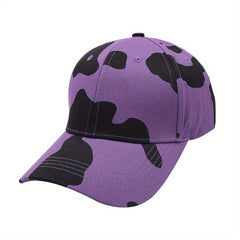 Cow Pattern Baseball Cap Casual Sunscreen Dad Hat Lightweight Adjustable Sun Hat