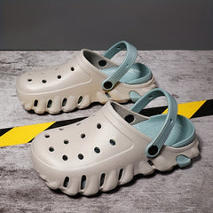 Men's Closed Toe Slip On Clogs Anti-skid Water Beach Garden Shoes