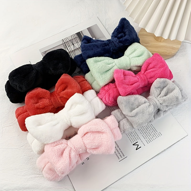 Coral Fleece Headband for Face Washing Spa Skincare Makeup
