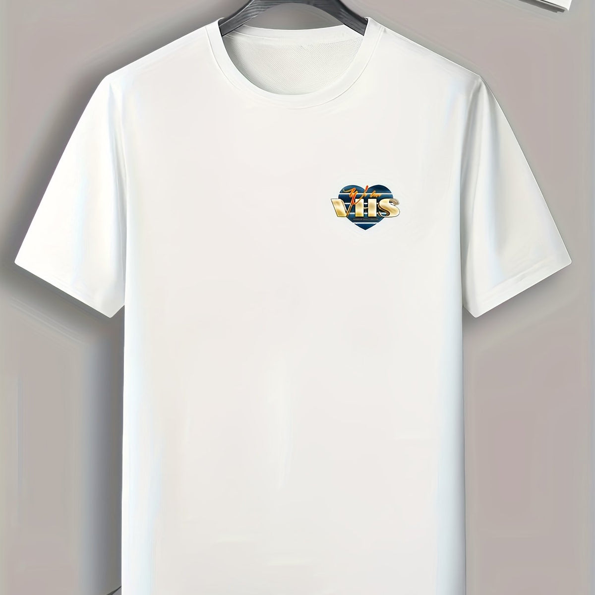 Letter Pattern Print Men's Comfy Sports T-shirt Graphic Tee