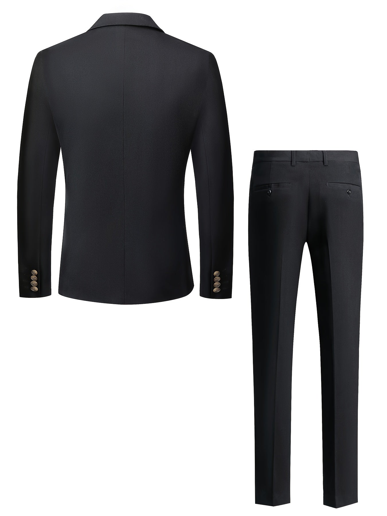 Men s Double Breasted Business Blazer Suit with Pants