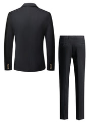 Men s Double Breasted Business Blazer Suit with Pants