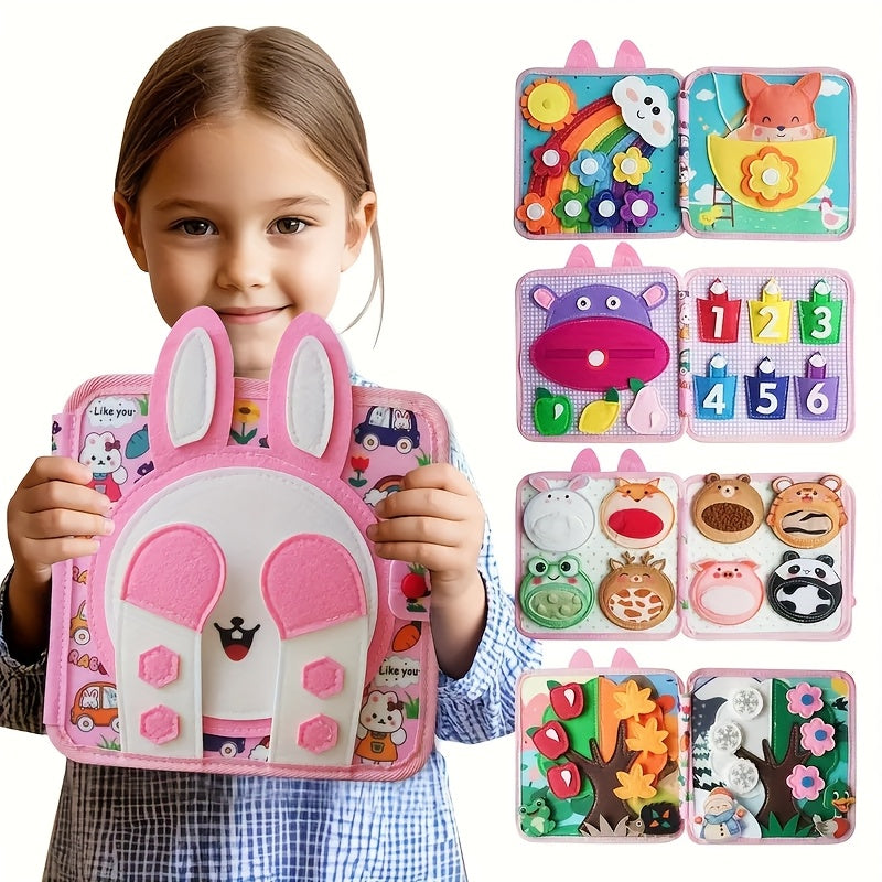 Interactive Infant Touch Book Little Rabbit Felt Book