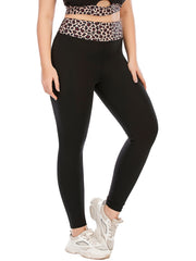  Leopard Print Yoga Leggings With Pocket