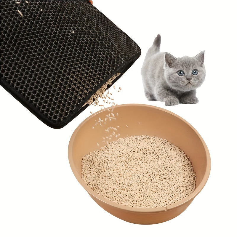 Waterproof Cat Litter Mat Traps Litter Non Slip Surface Easy to Clean