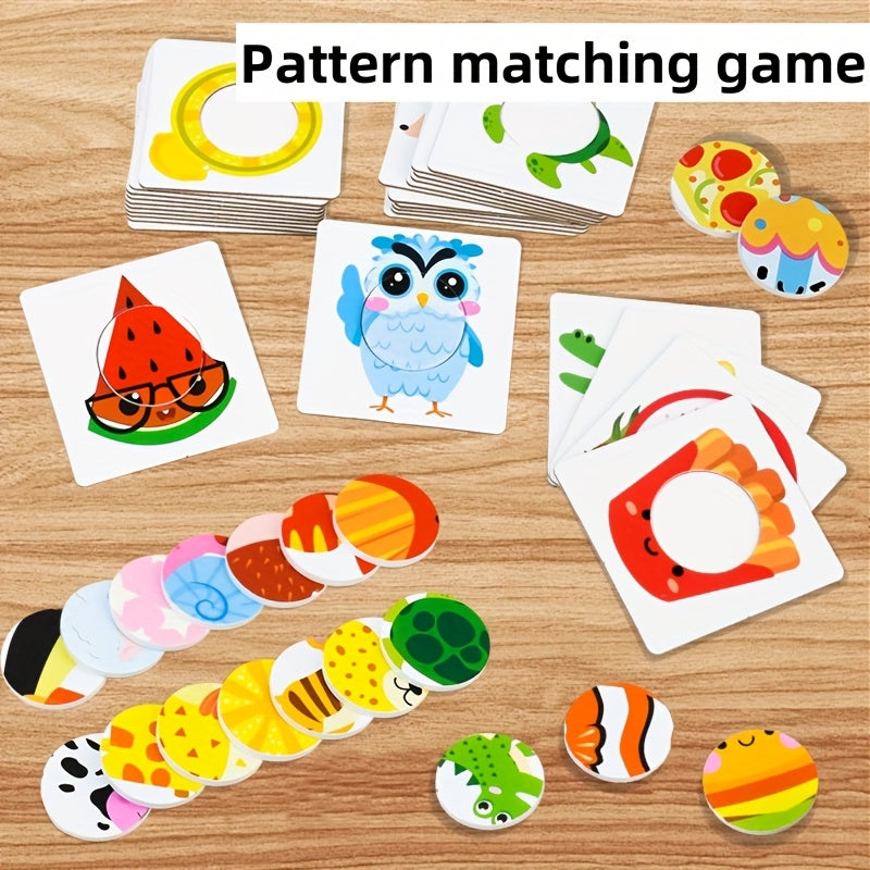 Shape Matching Animal Food Puzzle Toy for Kids