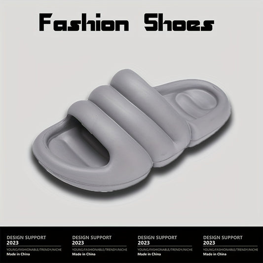 Men's Non Slip Platform Slides Comfortable Soft Sole Cloud Slides