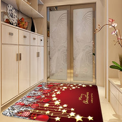 3D Christmas Floor Mats for Lobby Entrance Decoration