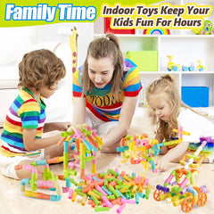 Pipe Tube Building Blocks Set Educational Construction Toy